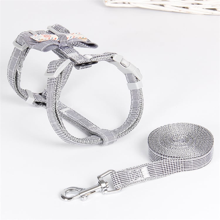 Chic Bow Lattice Pet Leash