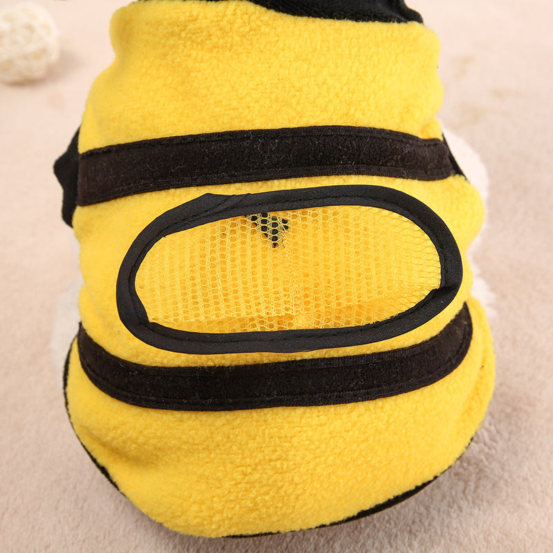 Funny Bee Costume for Dogs - Teddy Dog Clothes