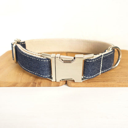 Chic Denim Pup Collar & Leash