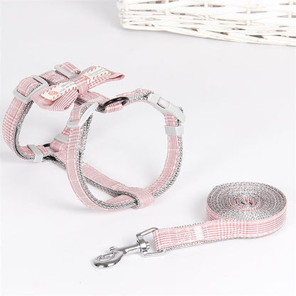 Chic Bow Lattice Pet Leash