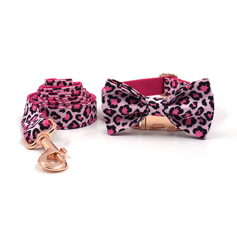 Chic Leopard & Rose Gold Pet Set
