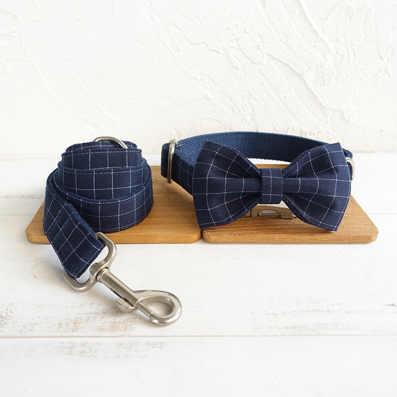 Chic Double Bow Dog Collar