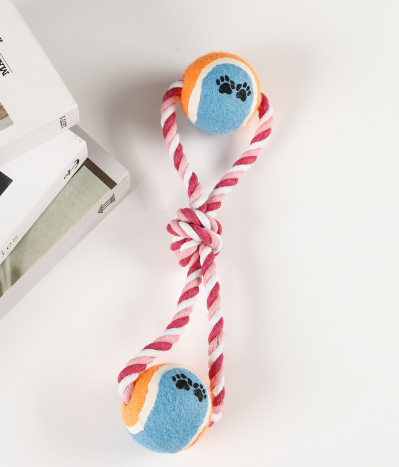 Rope-n-Roll Dumbbell Dog Toy