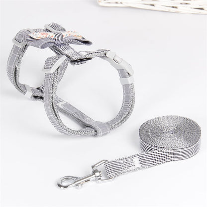 Chic Bow Lattice Pet Leash