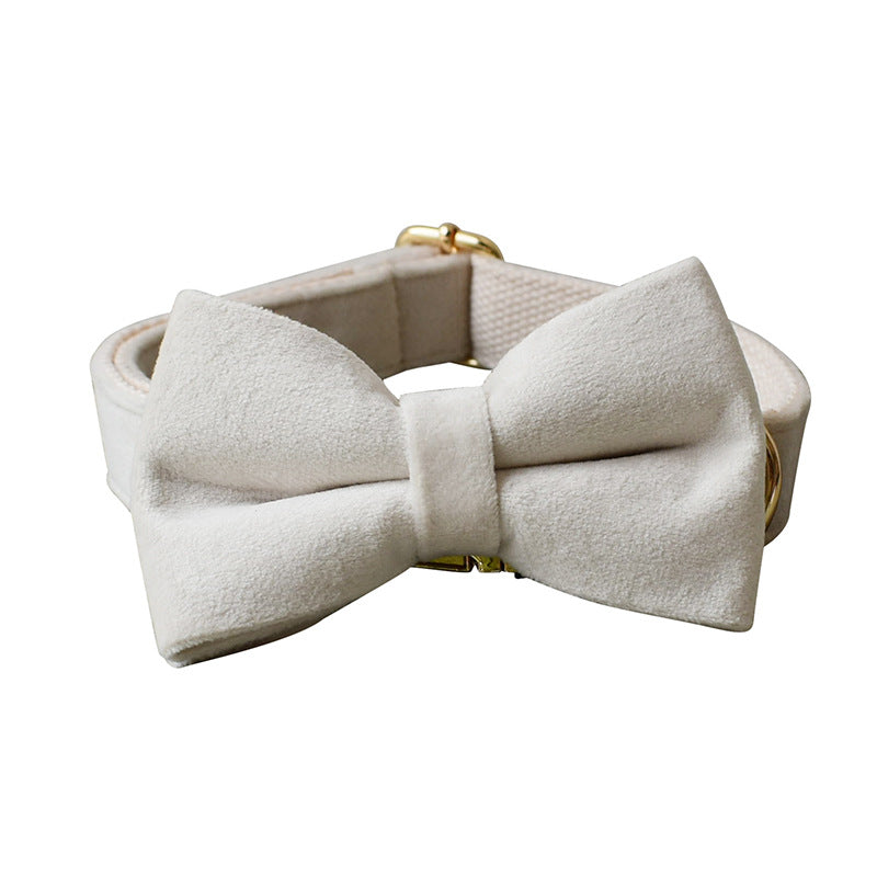 White Velvet Dog Collar