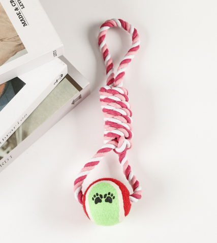 Rope-n-Roll Dumbbell Dog Toy