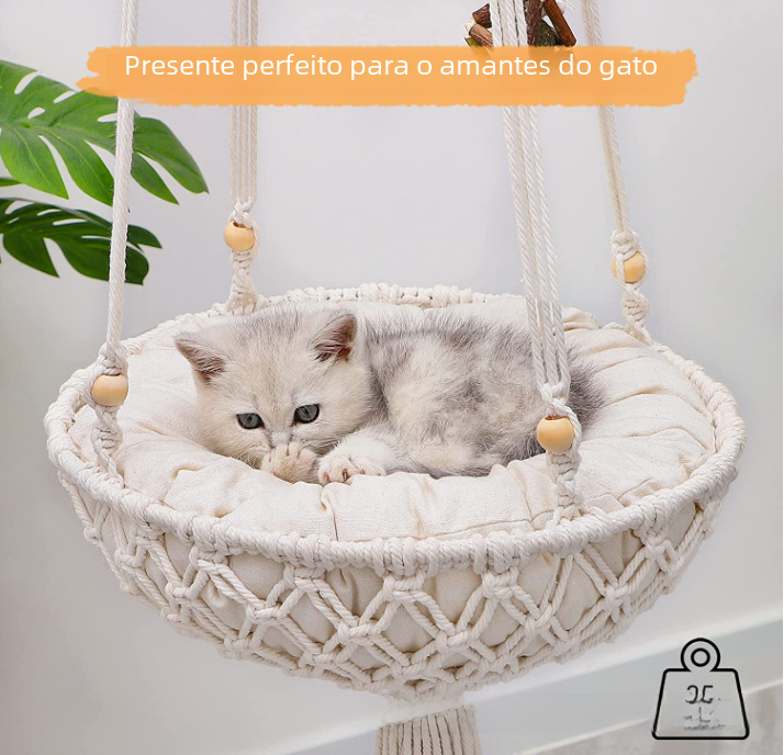 Cozy Cat Cotton Hammock