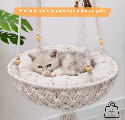 Cozy Cat Cotton Hammock