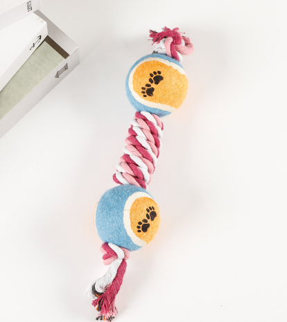 Rope-n-Roll Dumbbell Dog Toy