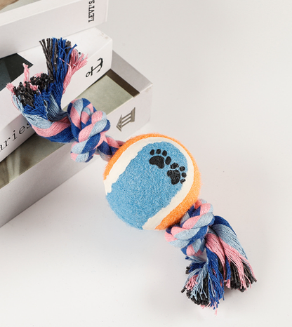 Rope-n-Roll Dumbbell Dog Toy