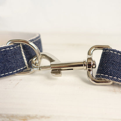 Chic Denim Pup Collar & Leash
