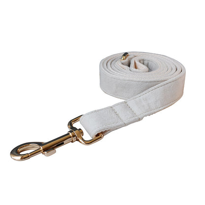 White Velvet Dog Collar
