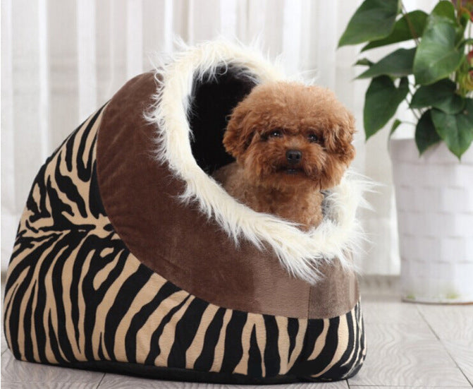 Chic Leopard Lounge Pet Bed