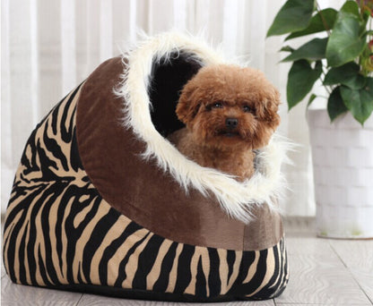 Chic Leopard Lounge Pet Bed