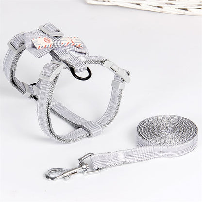 Chic Bow Lattice Pet Leash