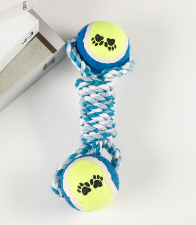Rope-n-Roll Dumbbell Dog Toy