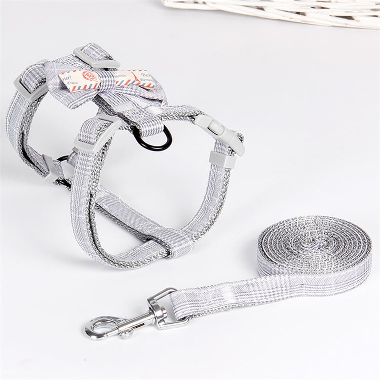 Chic Bow Lattice Pet Leash