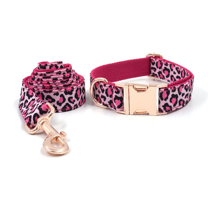 Chic Leopard & Rose Gold Pet Set